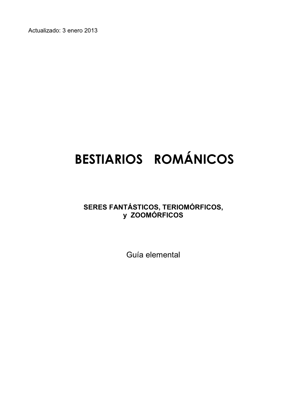 Bestiarios Románicos