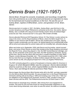 Dennis Brain (1921-1957)