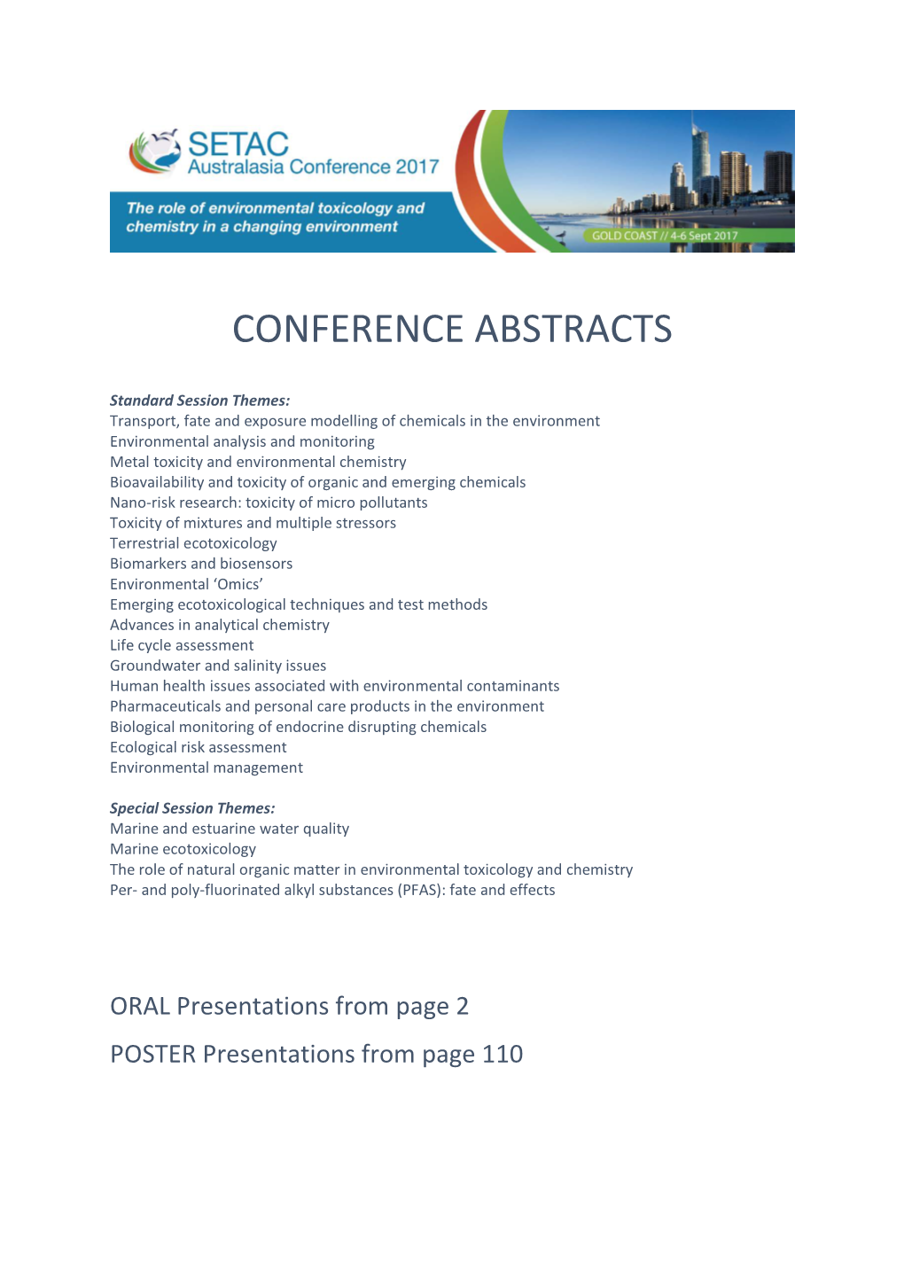 Conference Abstracts