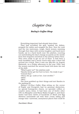 Chapter One Bailey’S Coffee Shop