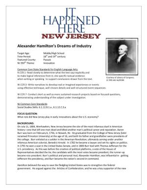 Alexander Hamilton's Dreams of Industry