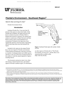 Florida's Environment - Southeast Region1