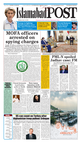 MOFA Officers Arrested on Spying Charges