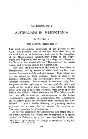 Australians in Mesopotamia