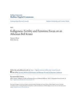 Fertility and Feminine Focus on an Athenian Bell Krater Suzanne Allison Hollins University