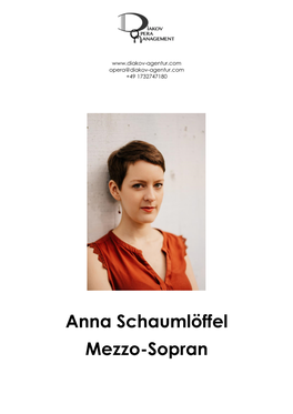 Anna Schaumlöffel Mezzo-Sopran