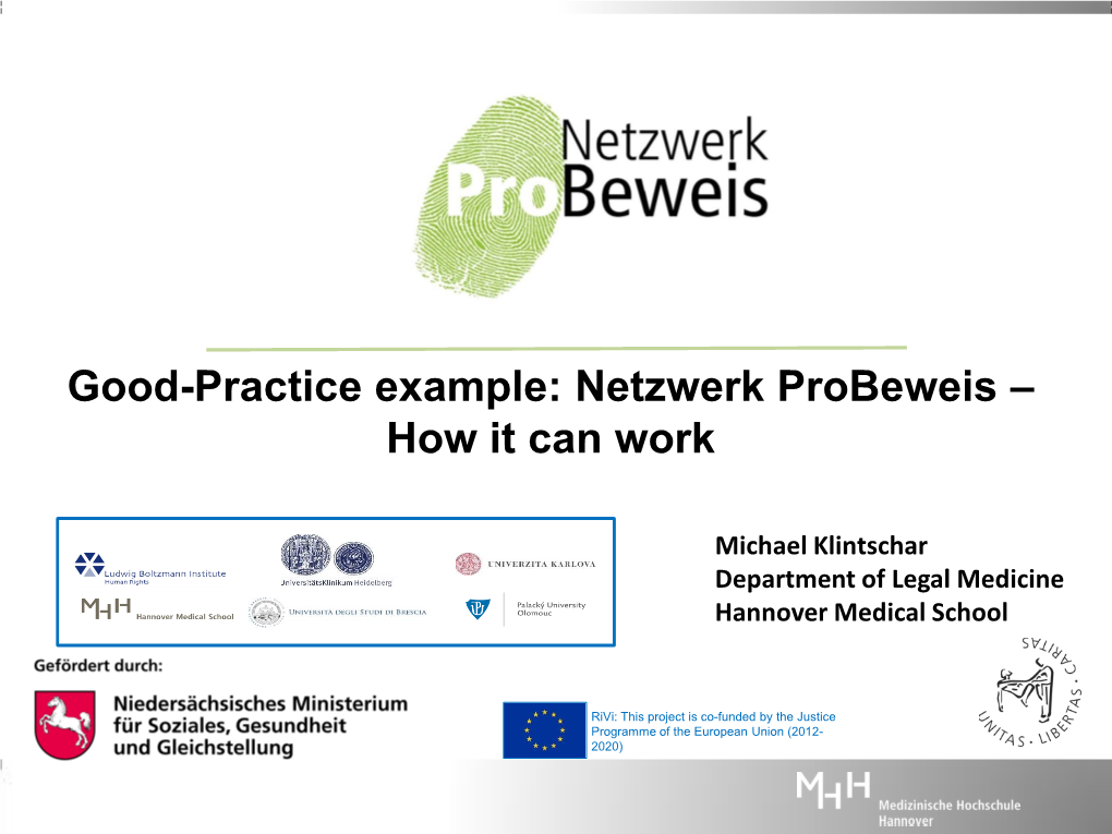 Good-Practice Example: Netzwerk Probeweis – How It Can Work
