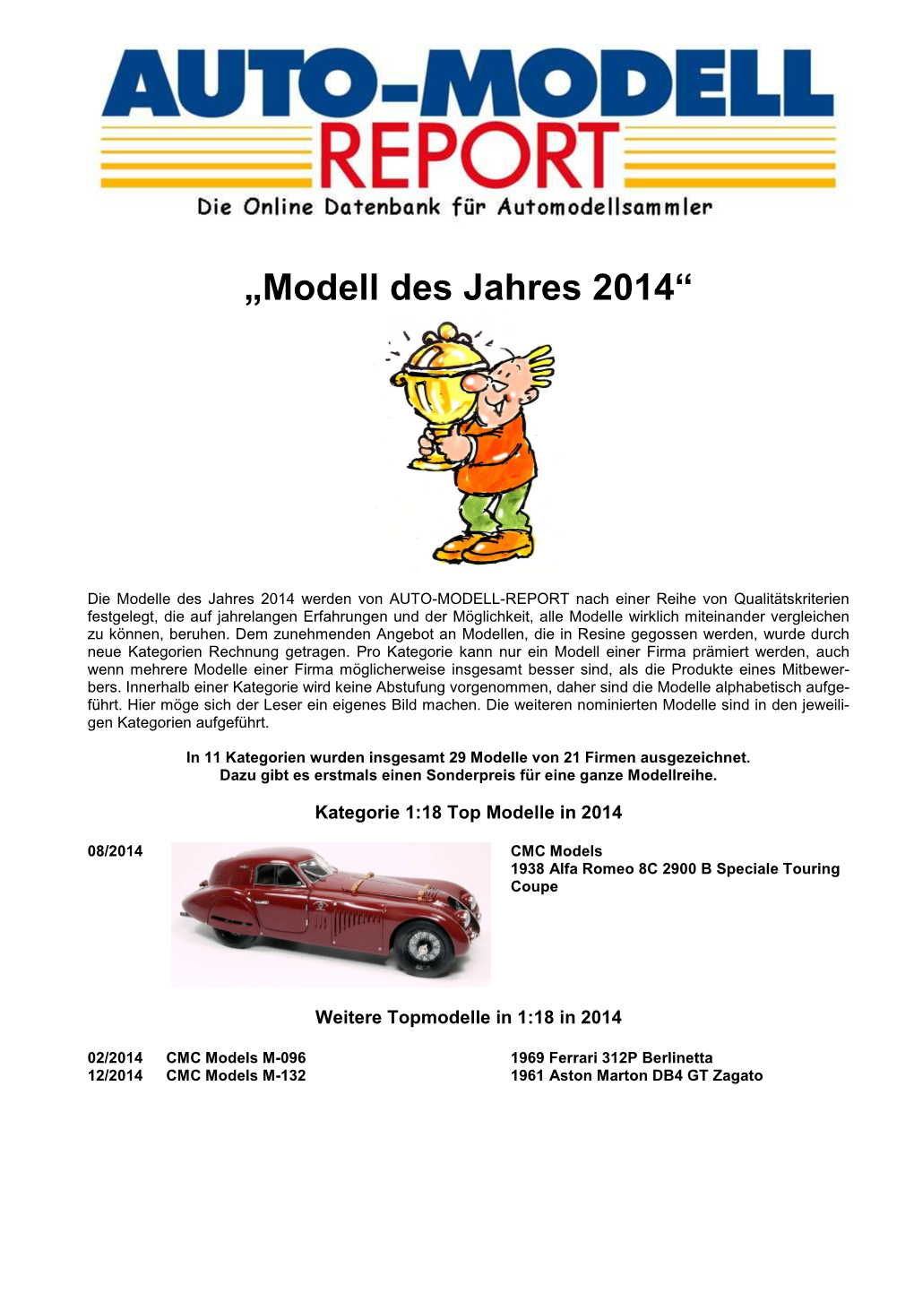 „Modell Des Jahres 2014“