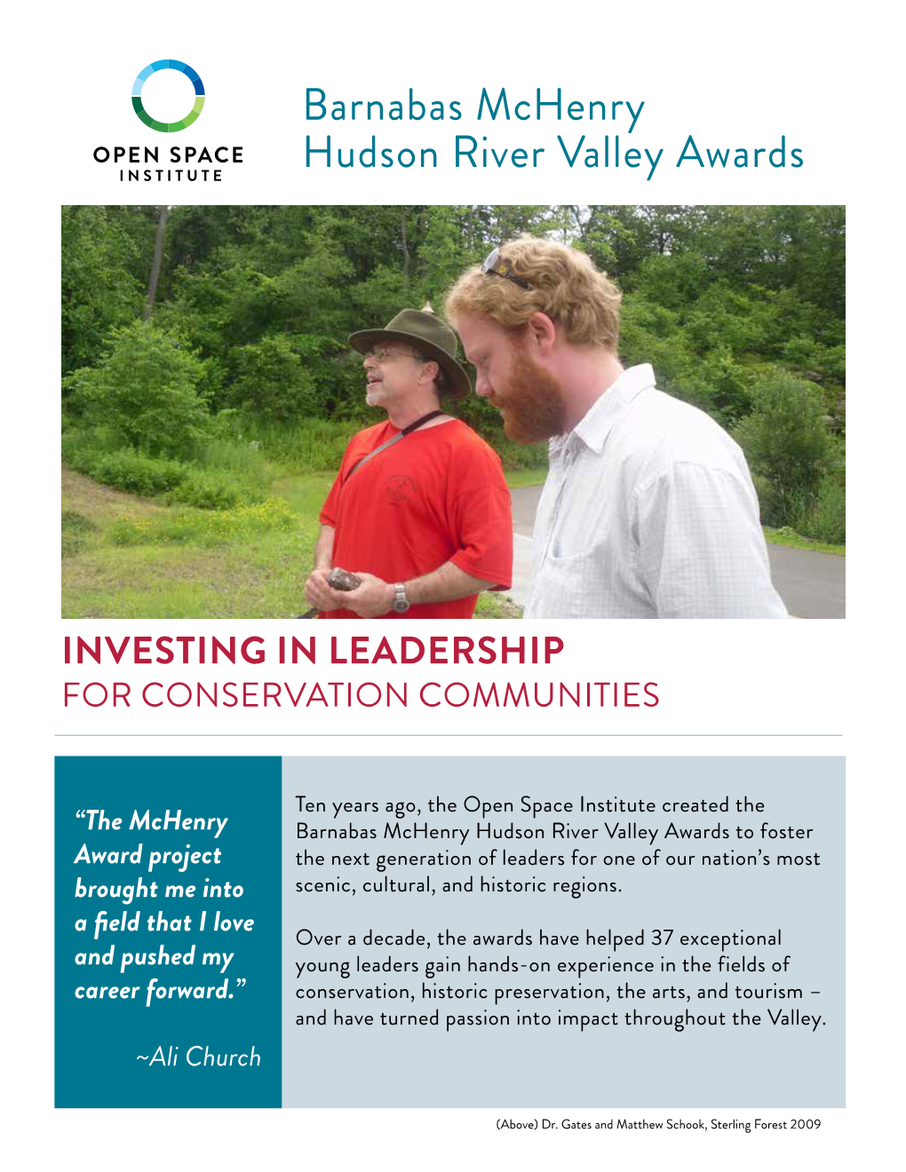 Barnabas Mchenry Hudson River Valley Awards