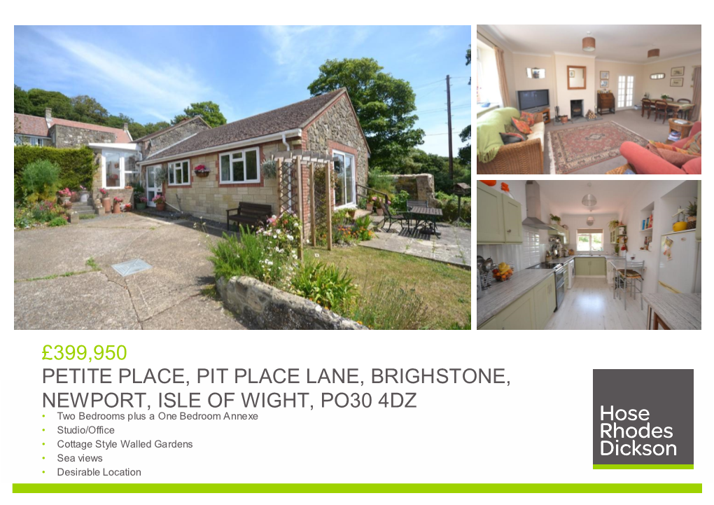 Petite Place, Pit Place Lane, Brighstone, Newport, Isle of Wight