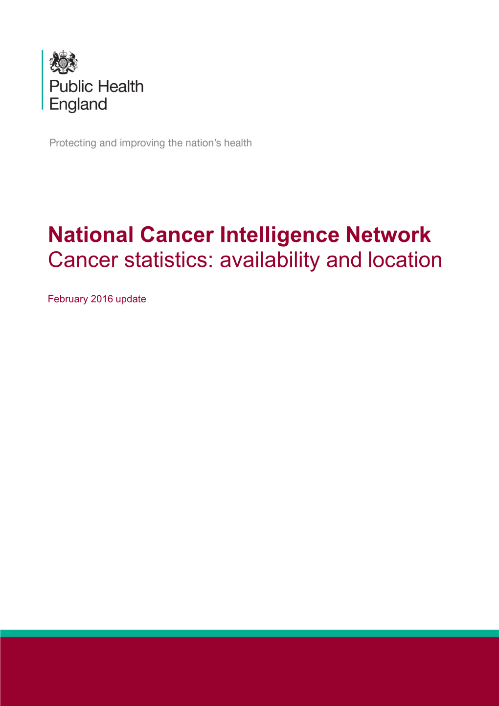 National Cancer Intelligence Networkcancer Statistics