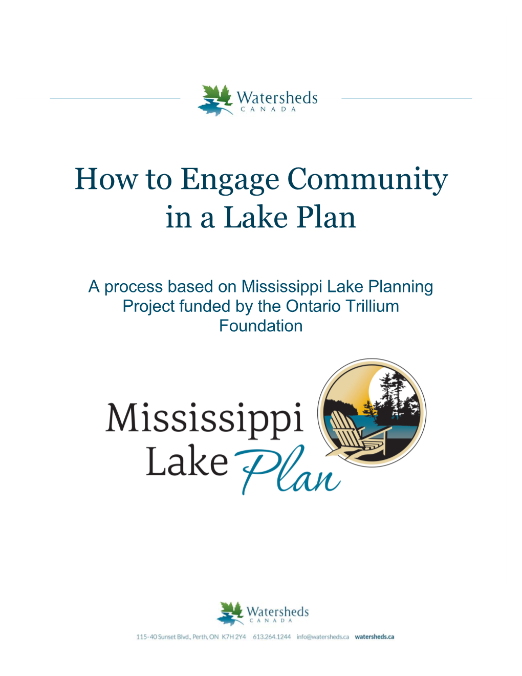 How to Engage Community in a Lake Plan