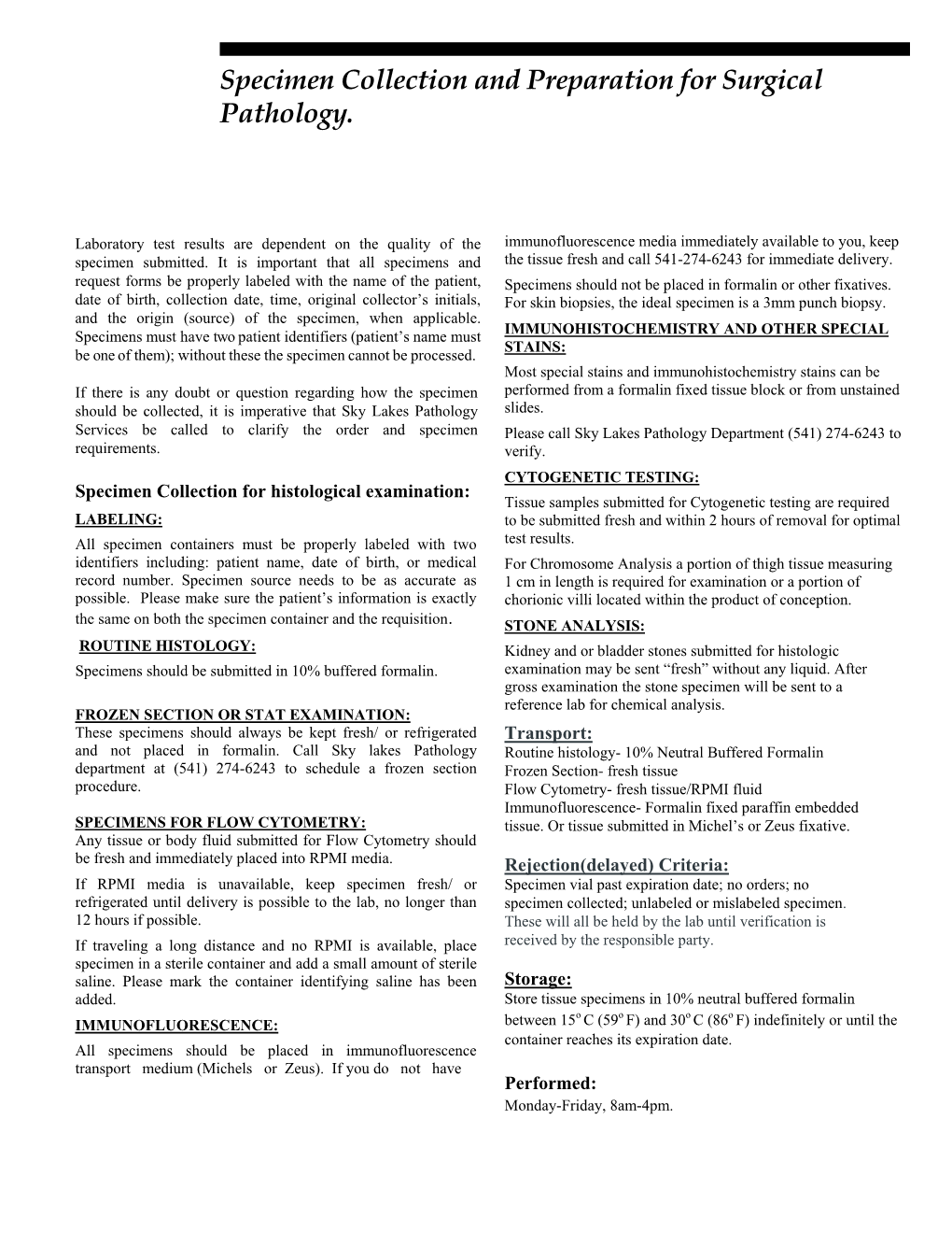 Surgical Pathology