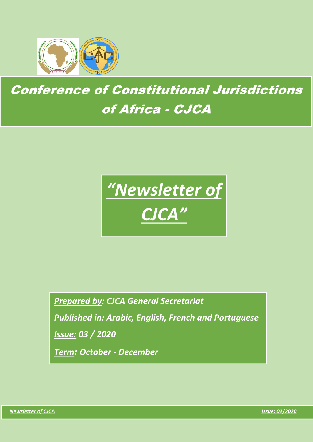 CJCA Newsletter English