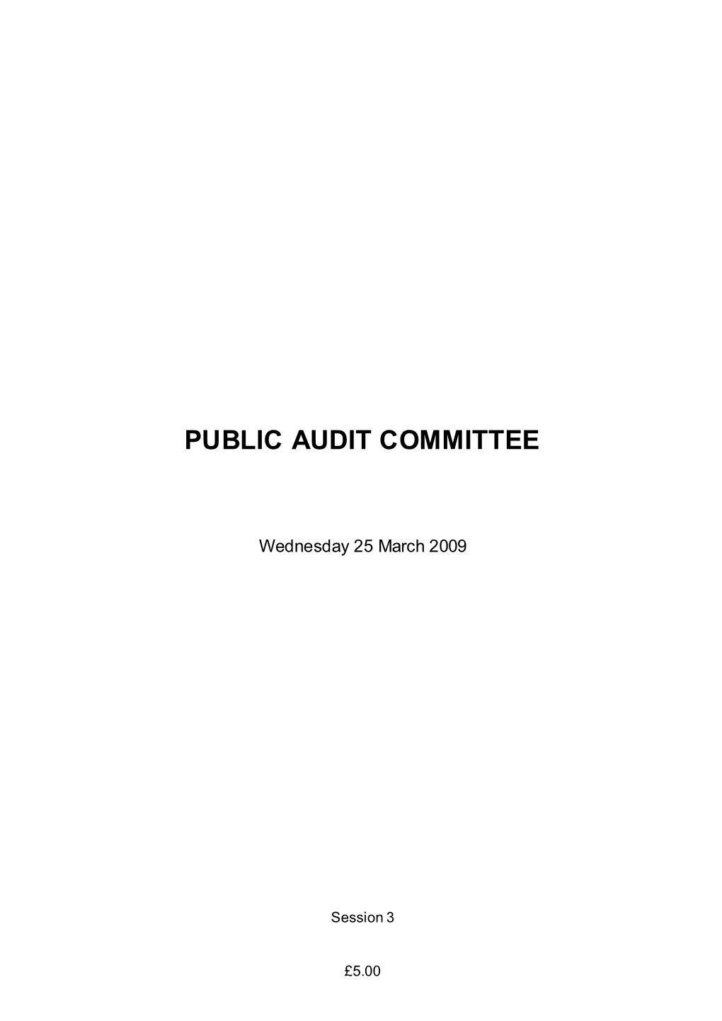 Public Audit Committee