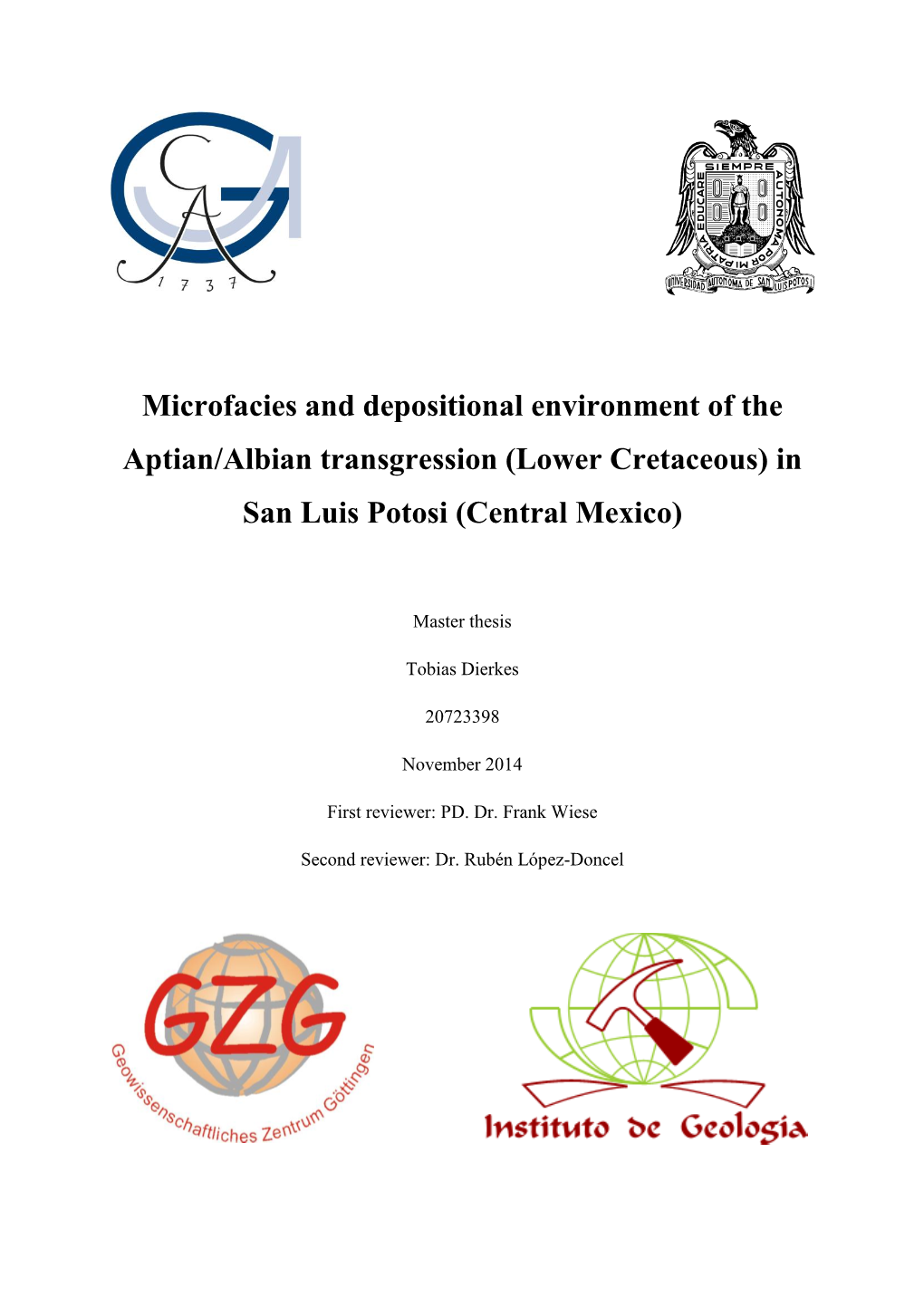 Lower Cretaceous) in San Luis Potosi (Central Mexico)