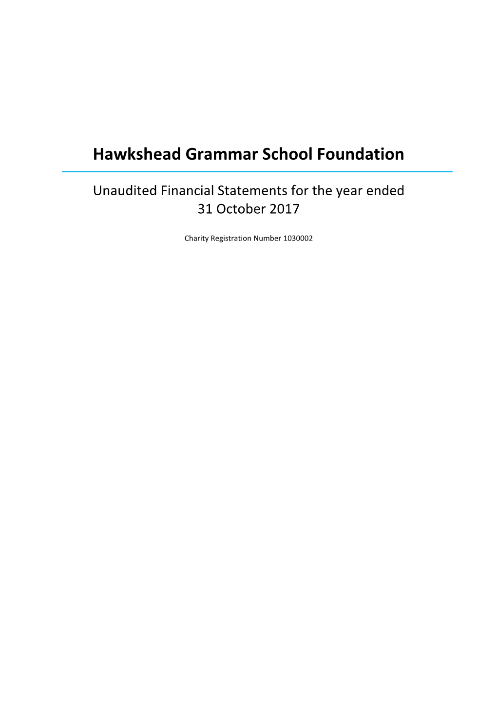 Hawkshead Grammar School Foundation