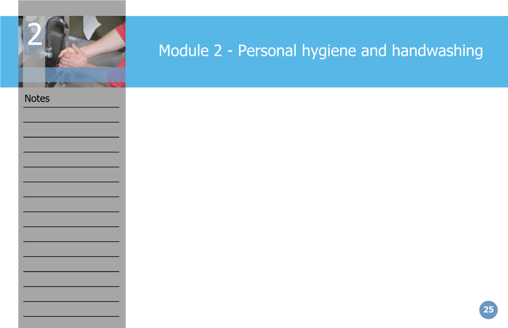 Module 2 - Personal Hygiene and Handwashing