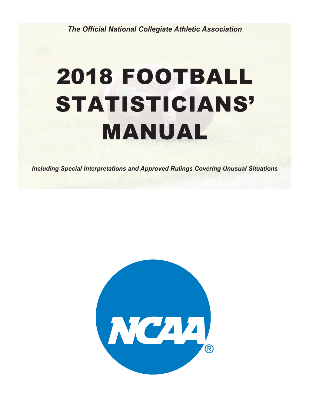 2018 Football Statisticians' Manual