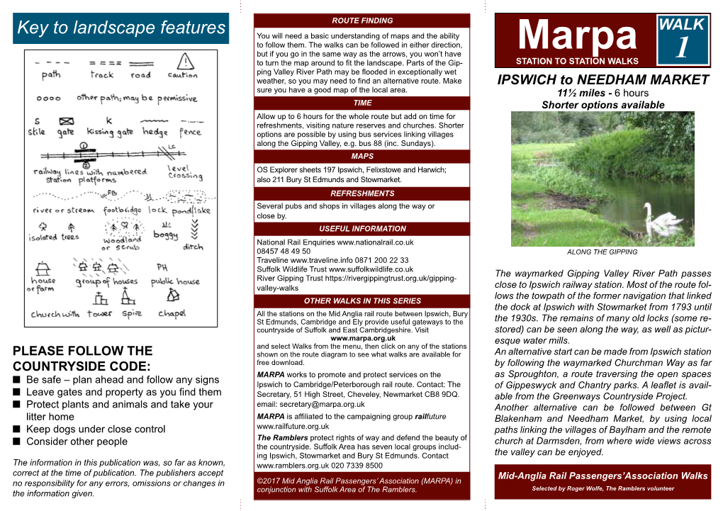 Key to Landscape Features You Will Need a Basic Understanding of Maps and the Ability to Follow Them