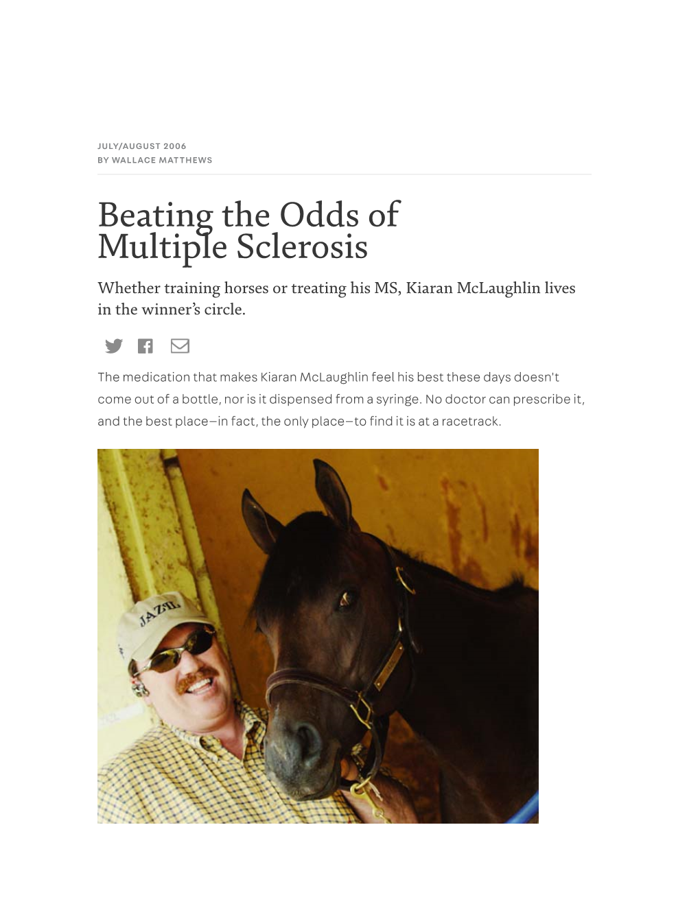 Beating the Odds of Multiple Sclerosis