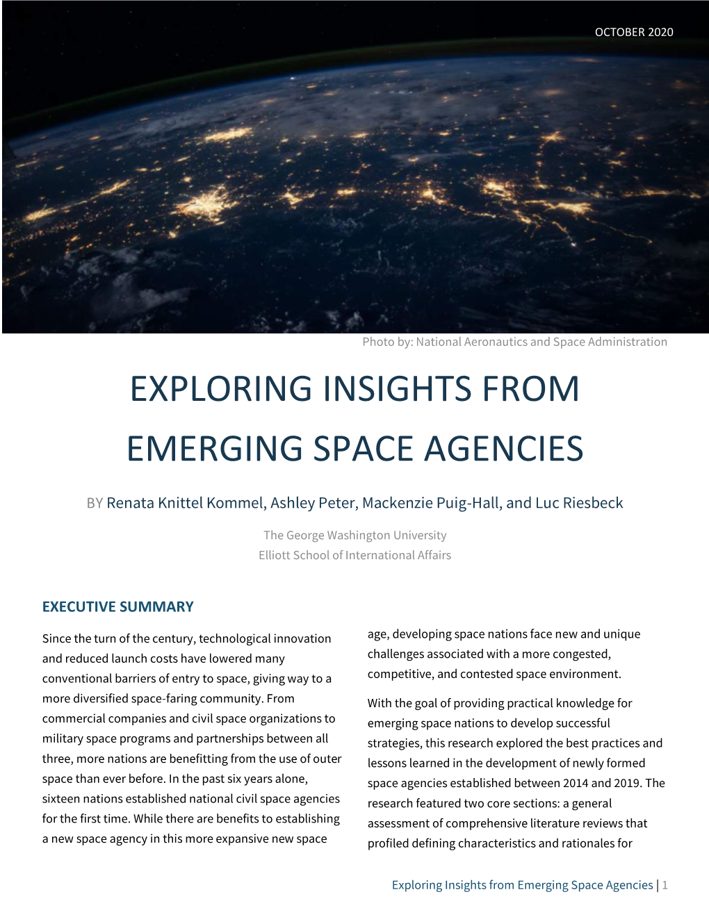 Exploring Insights from Emerging Space Agencies