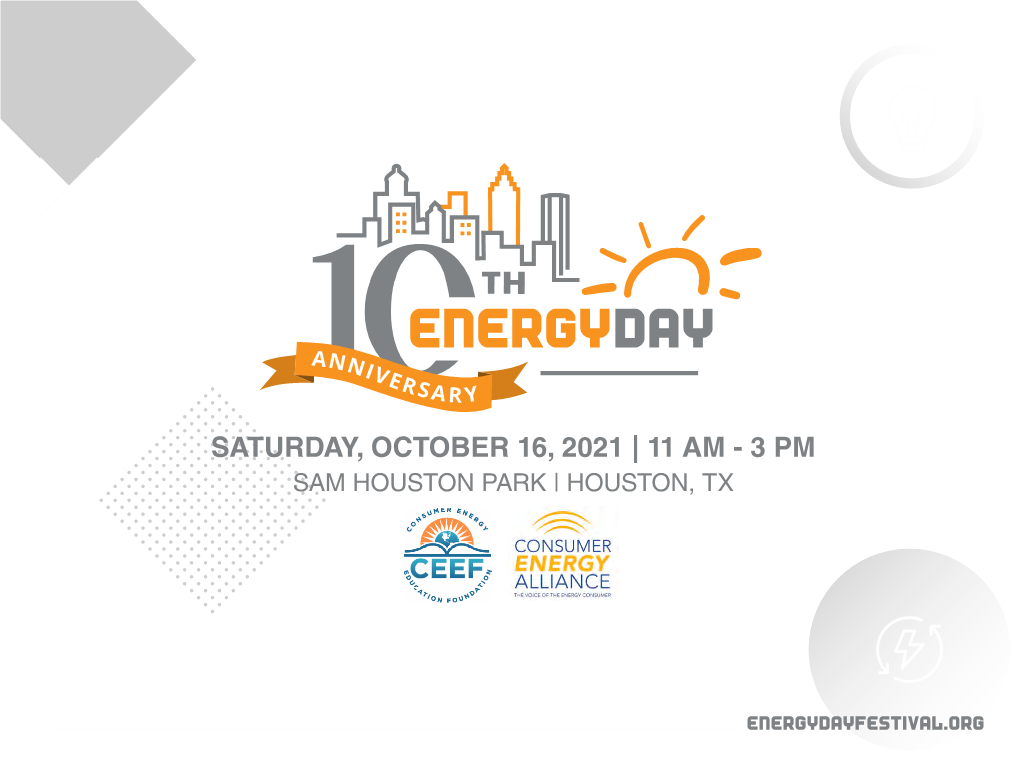 Saturday, October 16, 2021 | 11 Am - 3 Pm Sam Houston Park | Houston, Tx