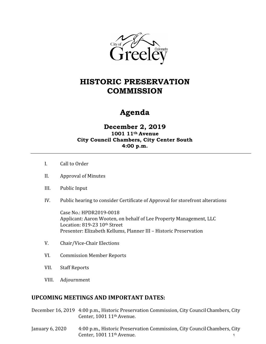 Historic Preservation Commission