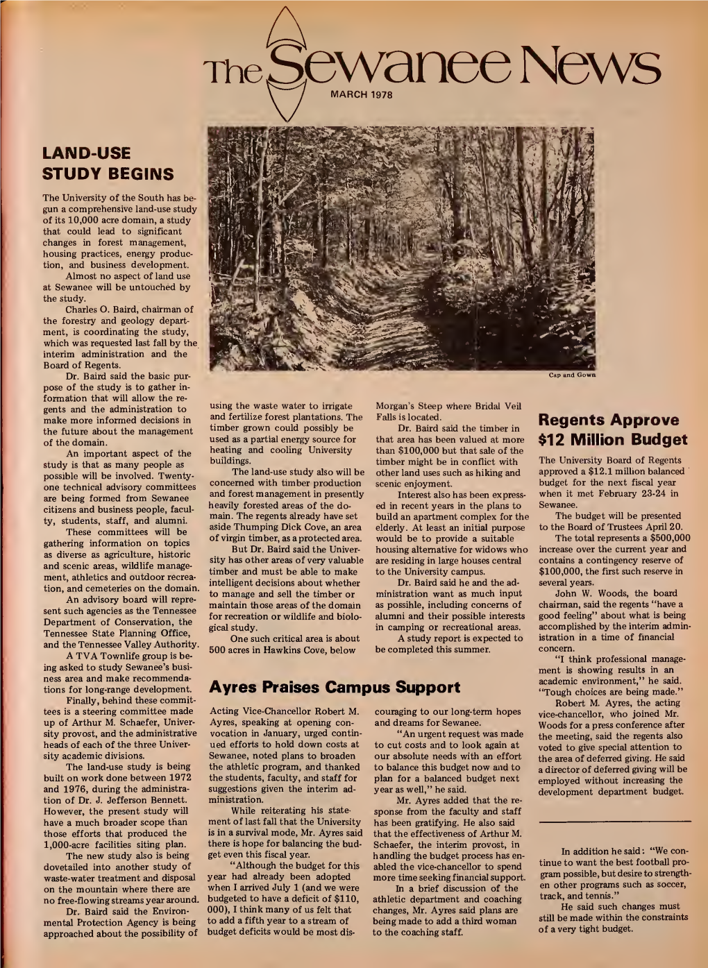 Sewanee News, 1978-79