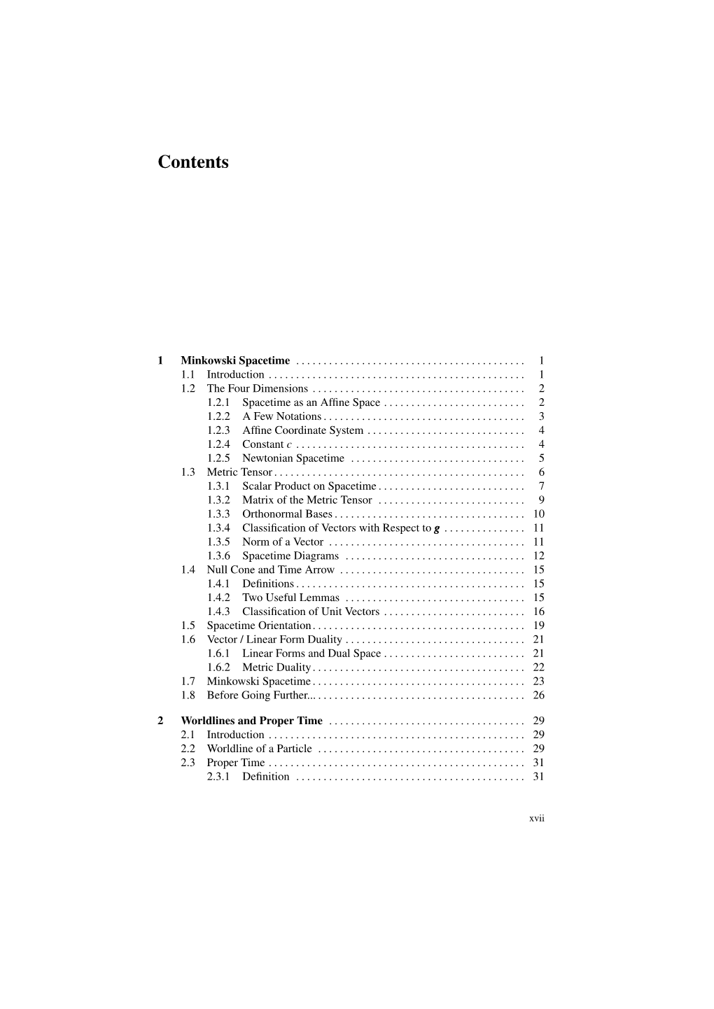 Table of Contents