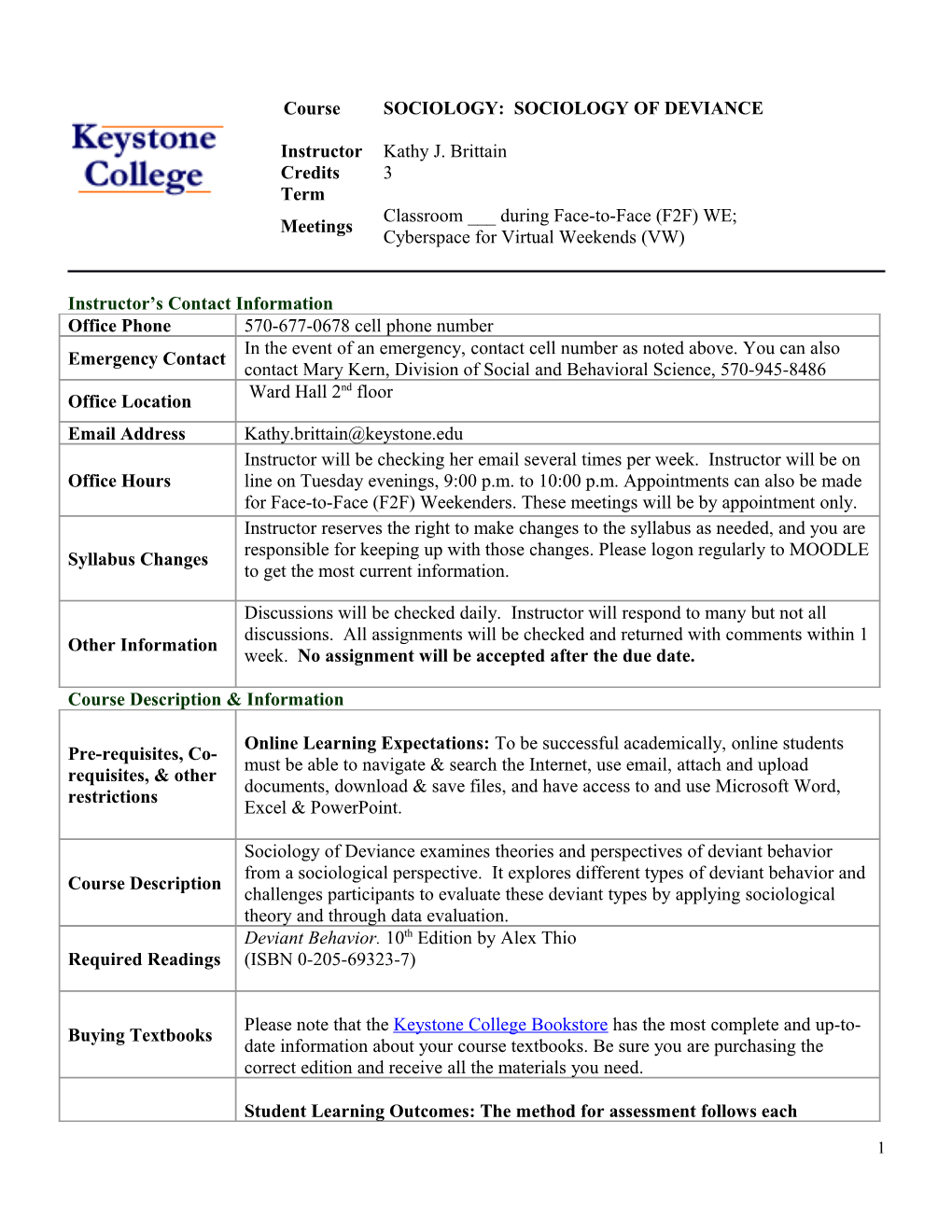 Syllabus Template - Online Learning s2