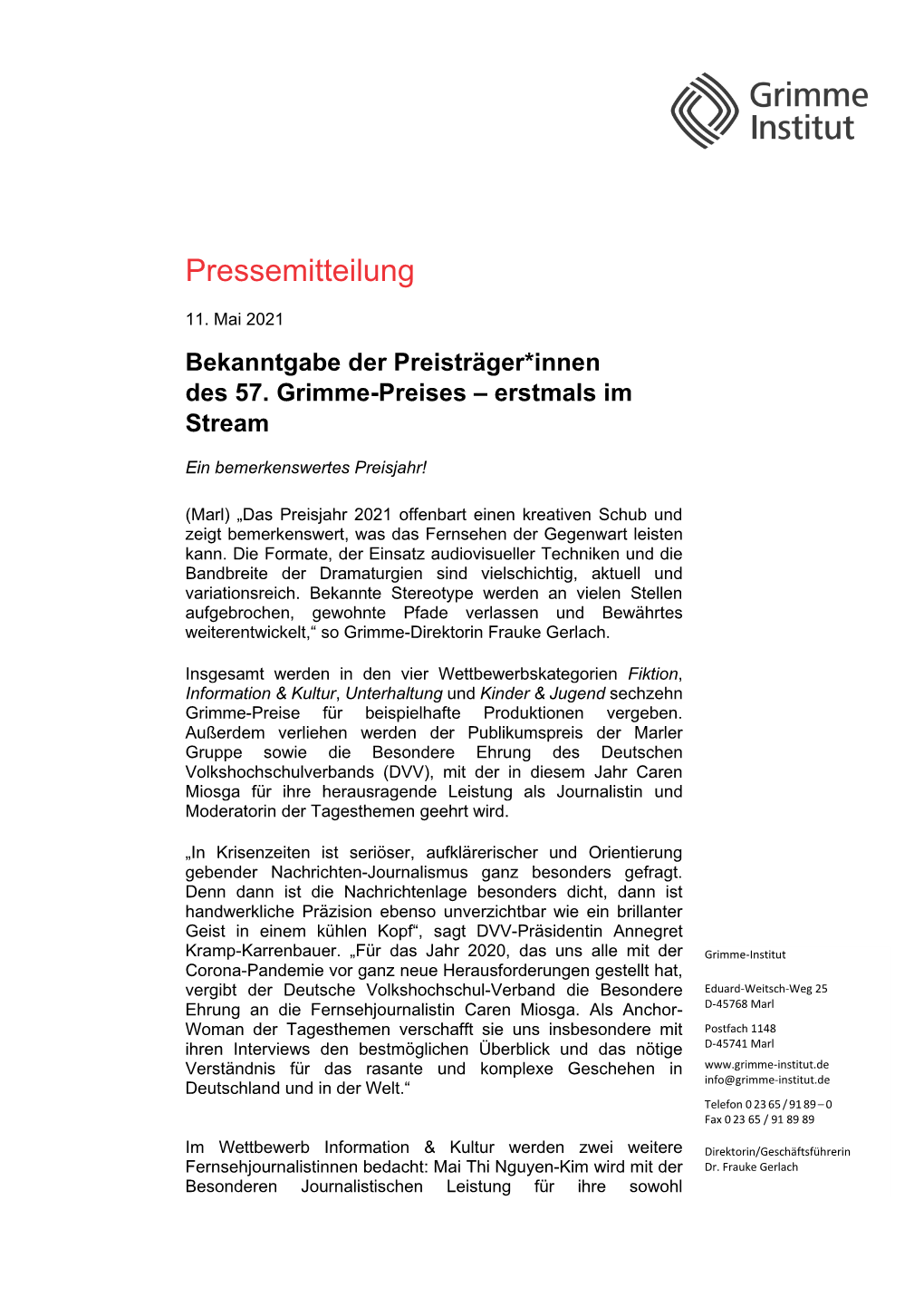 Pressemitteilung