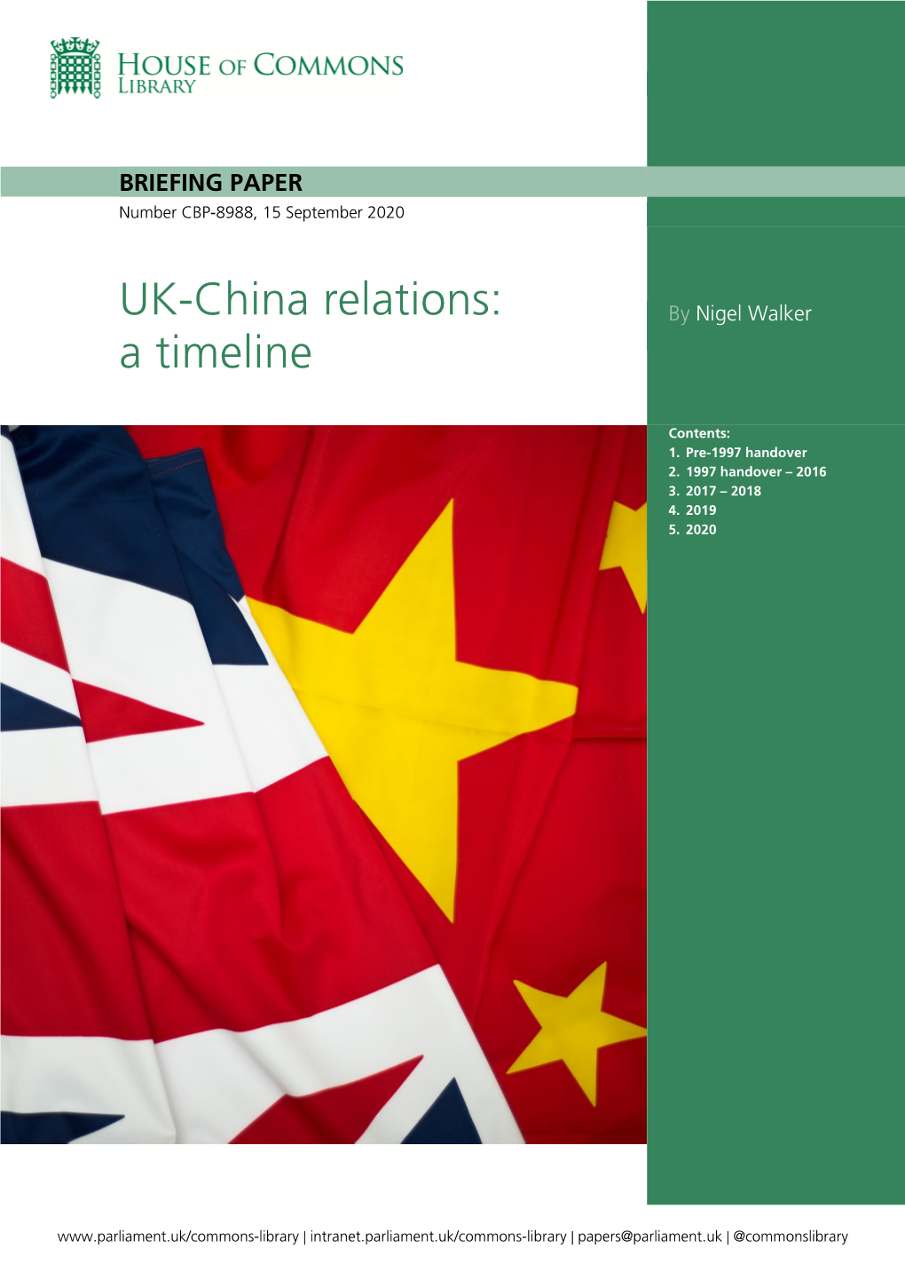 UK-China Relations: by Nigel Walker