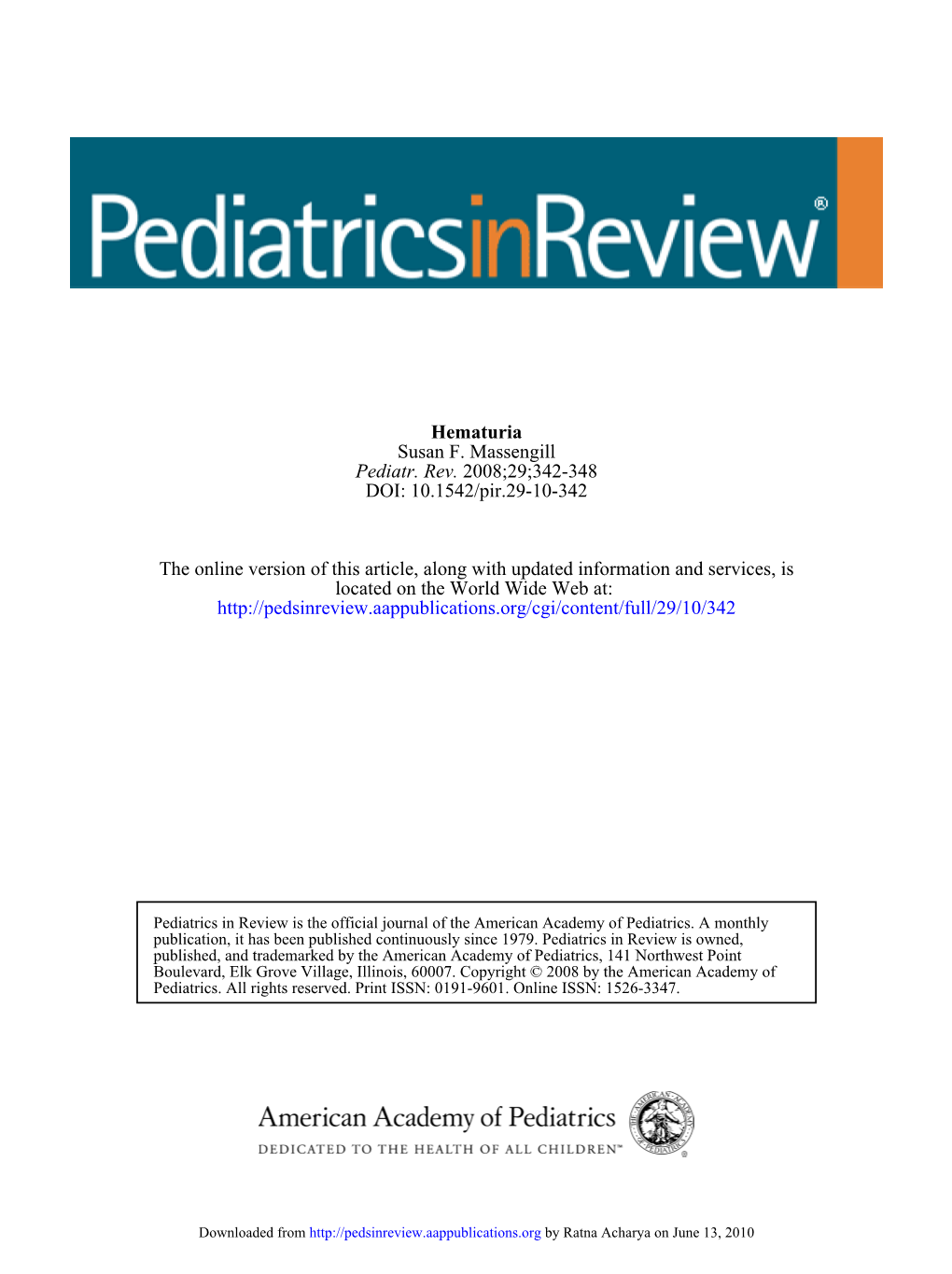 Hematuria Susan F