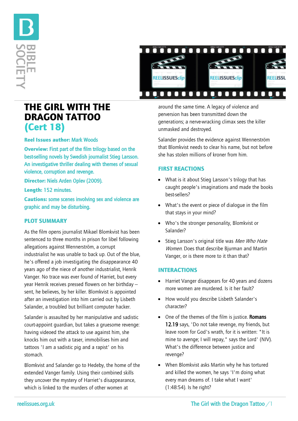 The Girl with the Dragon Tattoo /1