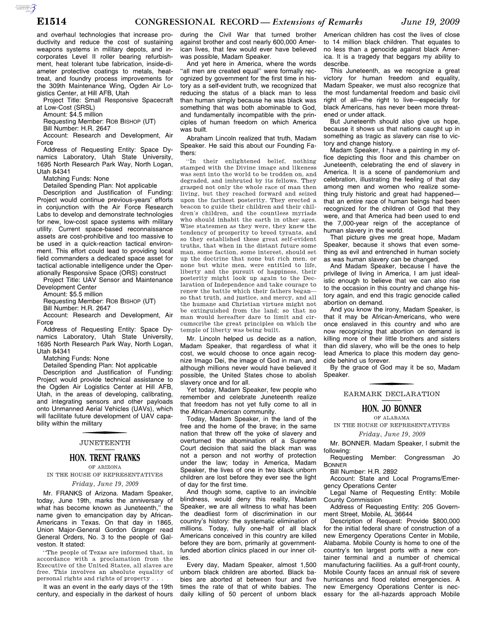 CONGRESSIONAL RECORD— Extensions of Remarks E1514 HON