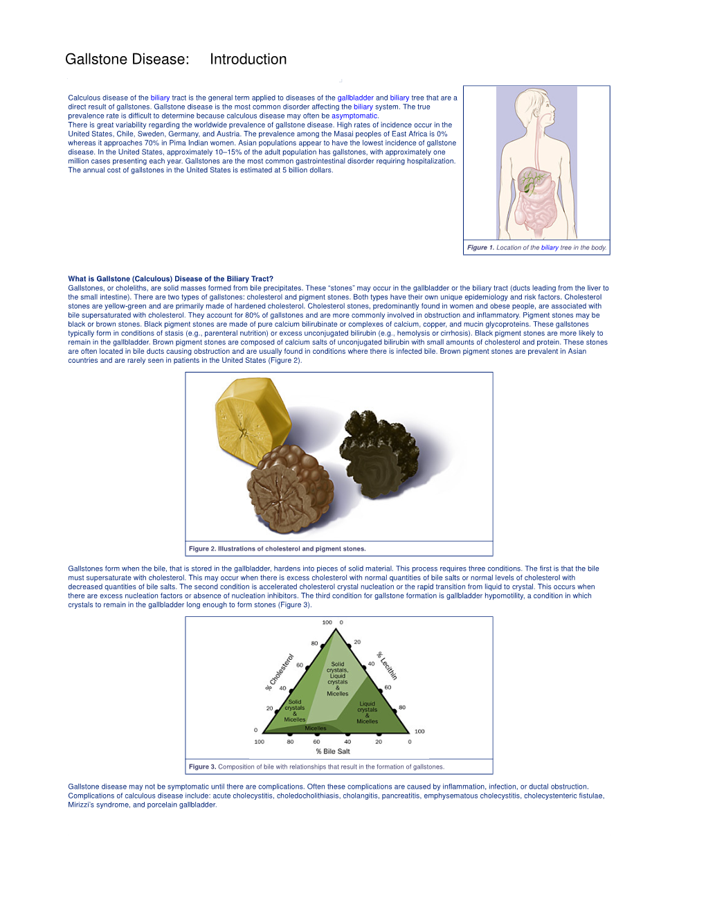 Gallstone Disease: Introduction