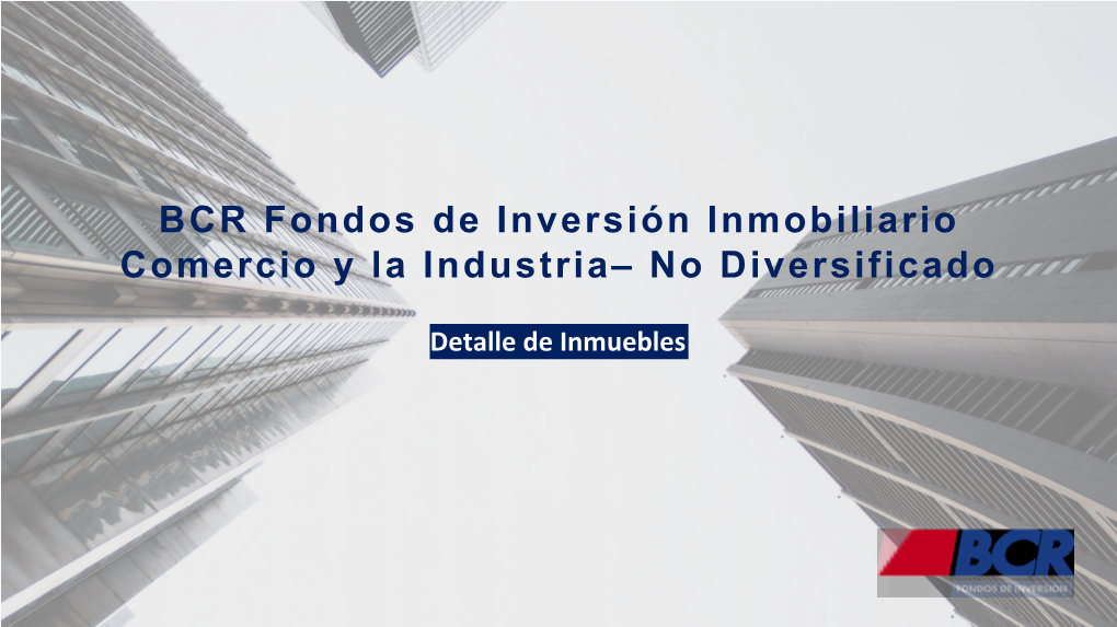 Catálogo Fondo Inmobiliario