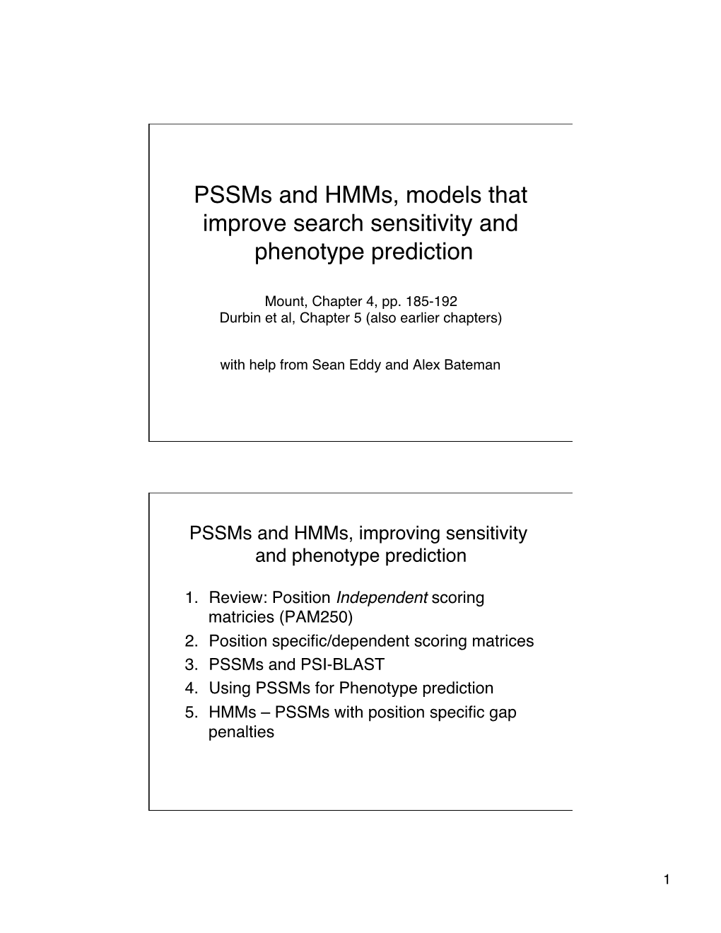 Pssms and Hmms, Models That Improve Search Sensitivity and Phenotype Prediction