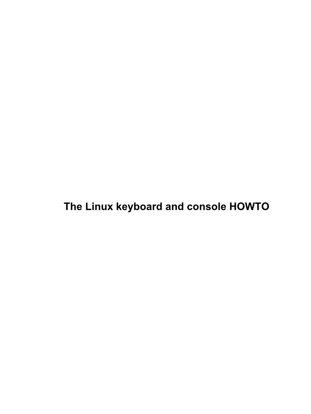 Keyboard-And-Console-HOWTO.Pdf