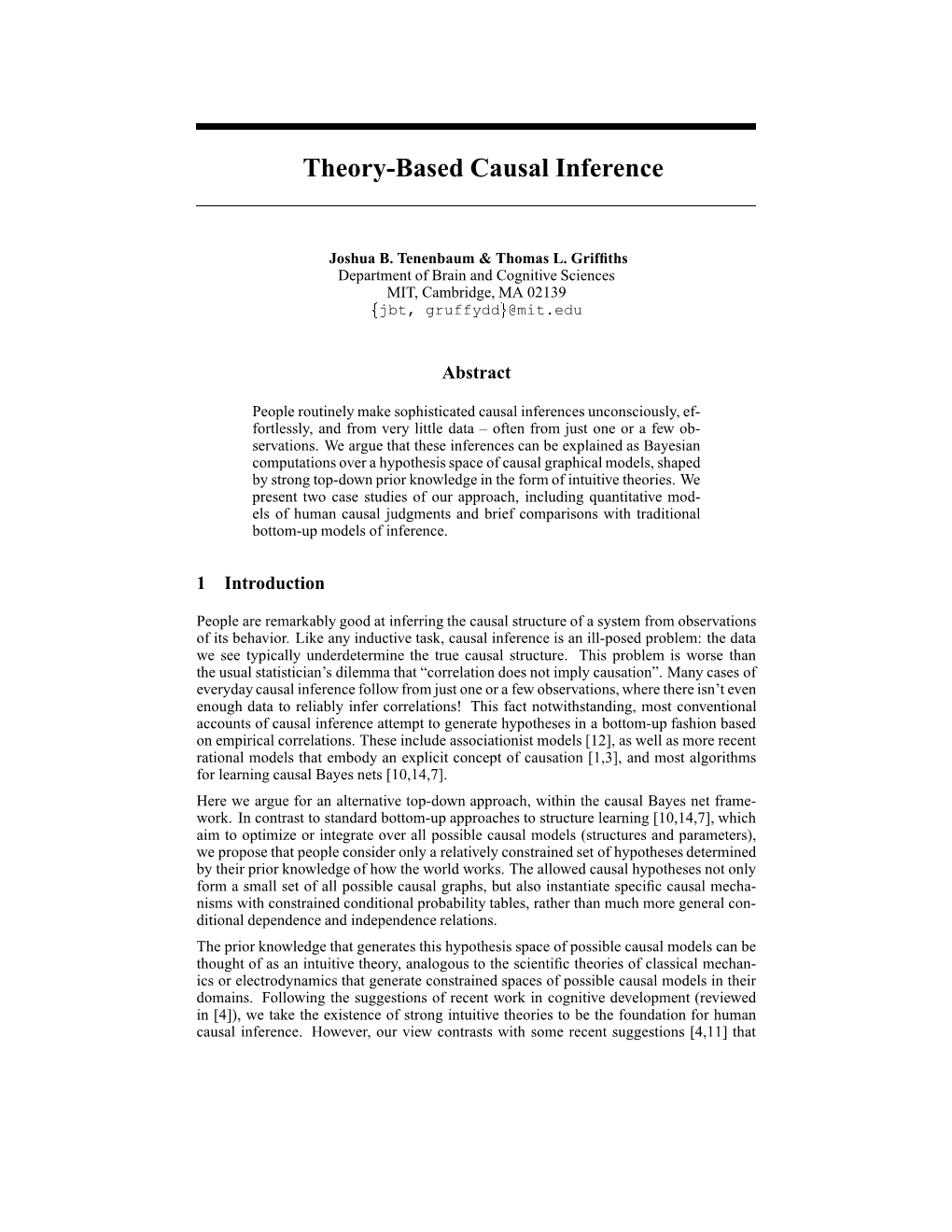 Theory-Based Causal Inference