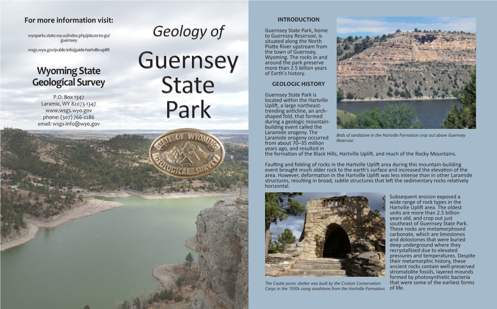 Geology of Guernsey State Park