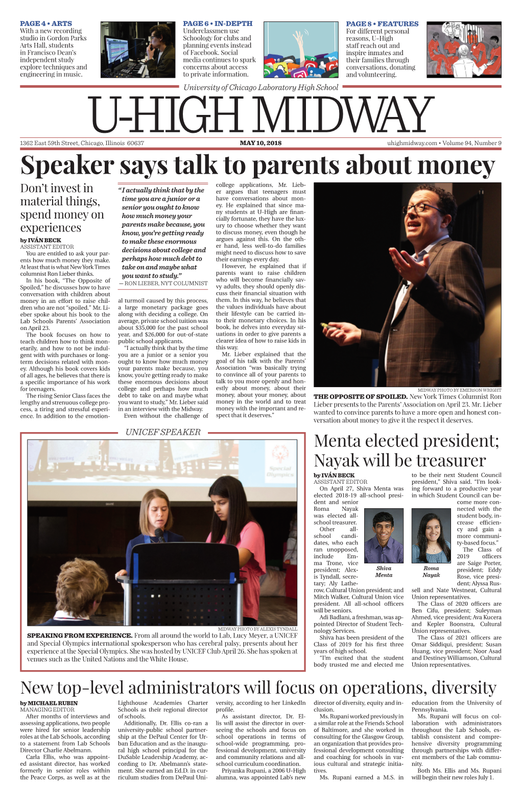 Speaker Says Talk to Parents About Money College Applications, Mr