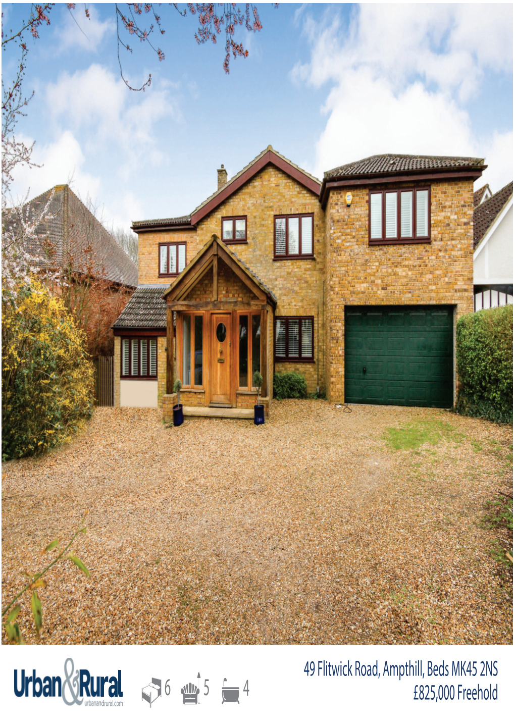 £825,000 Freehold 49 Flitwick Road, Ampthill, Beds MK45