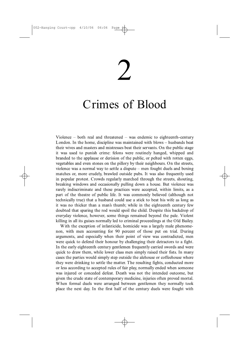 Crimes of Blood