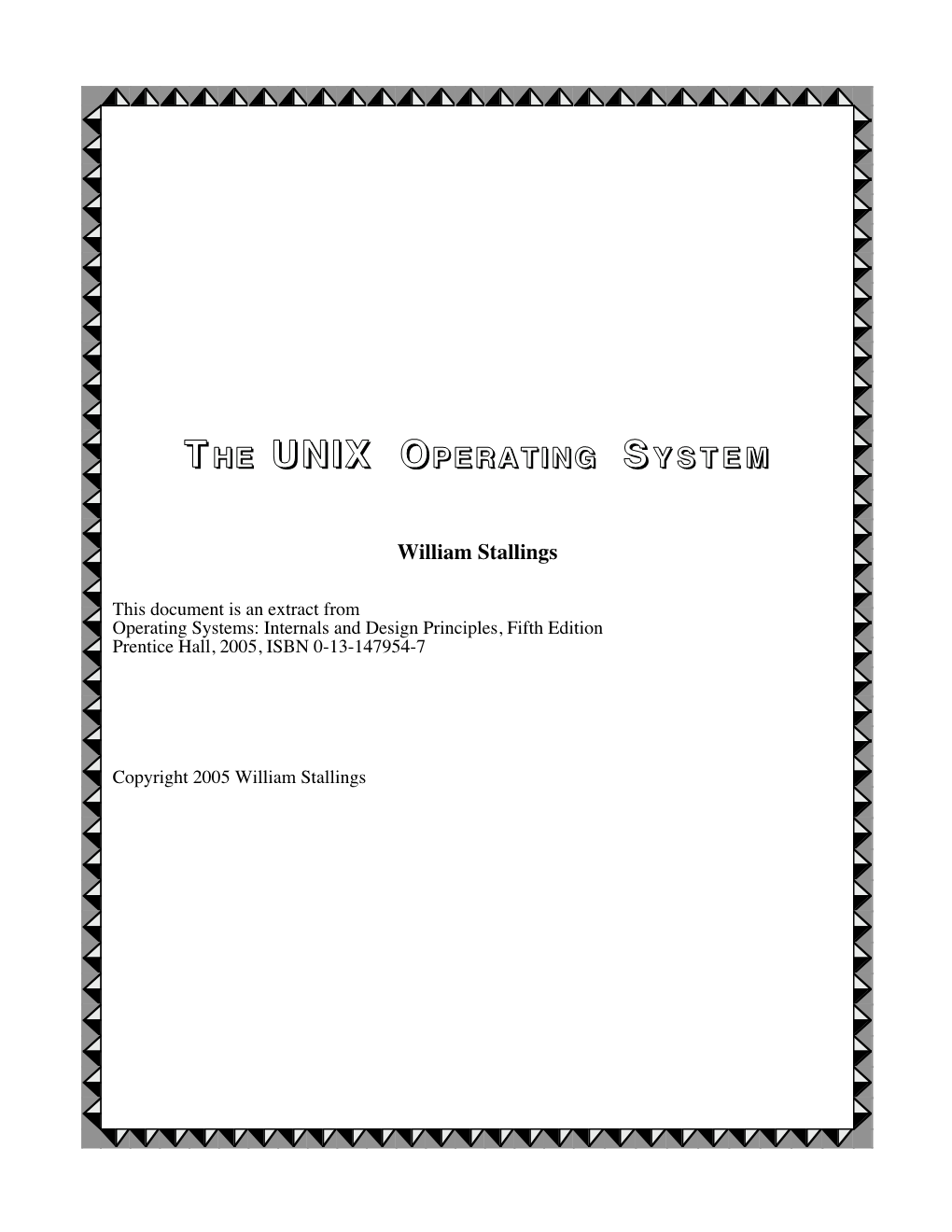 The UNIX Operating System; These Are Listed in Table 3.9 and a State Transition Diagram Is Shown in Figure 3.17 (Based on Figure in [BACH86])