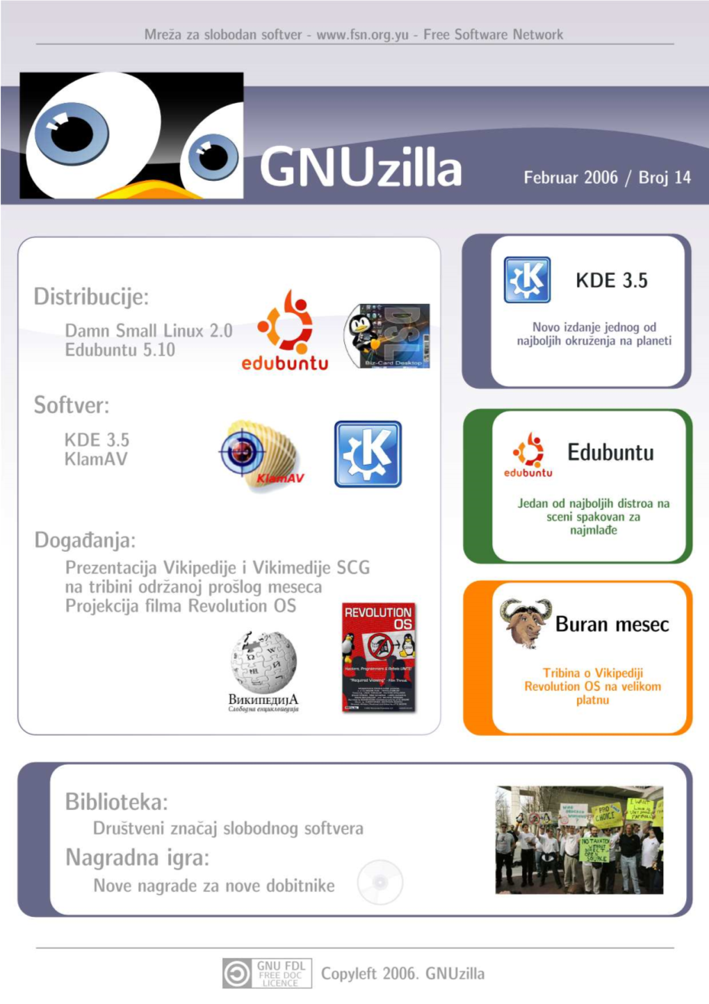 Gnuzilla Gnuzilla Magazin Za Popularizaciju Februar 2005 Slobodnog Softvera, GNU, Linux I *BSD Operativnih Sistema Uvodna Reč