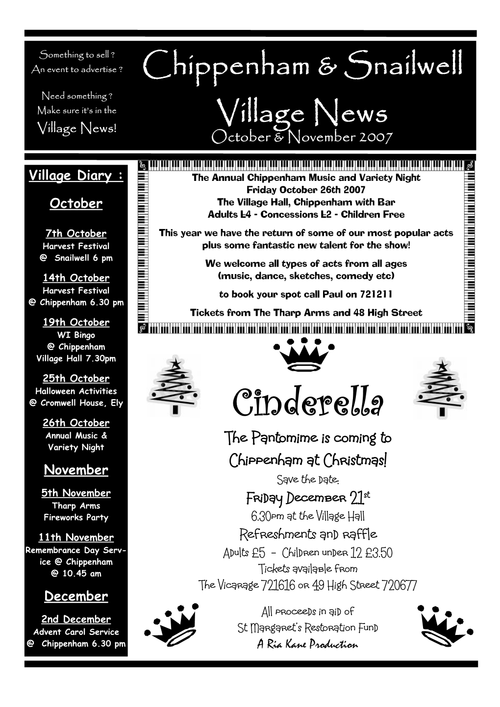 Chippenham and Snailwell News AUG-SEPT