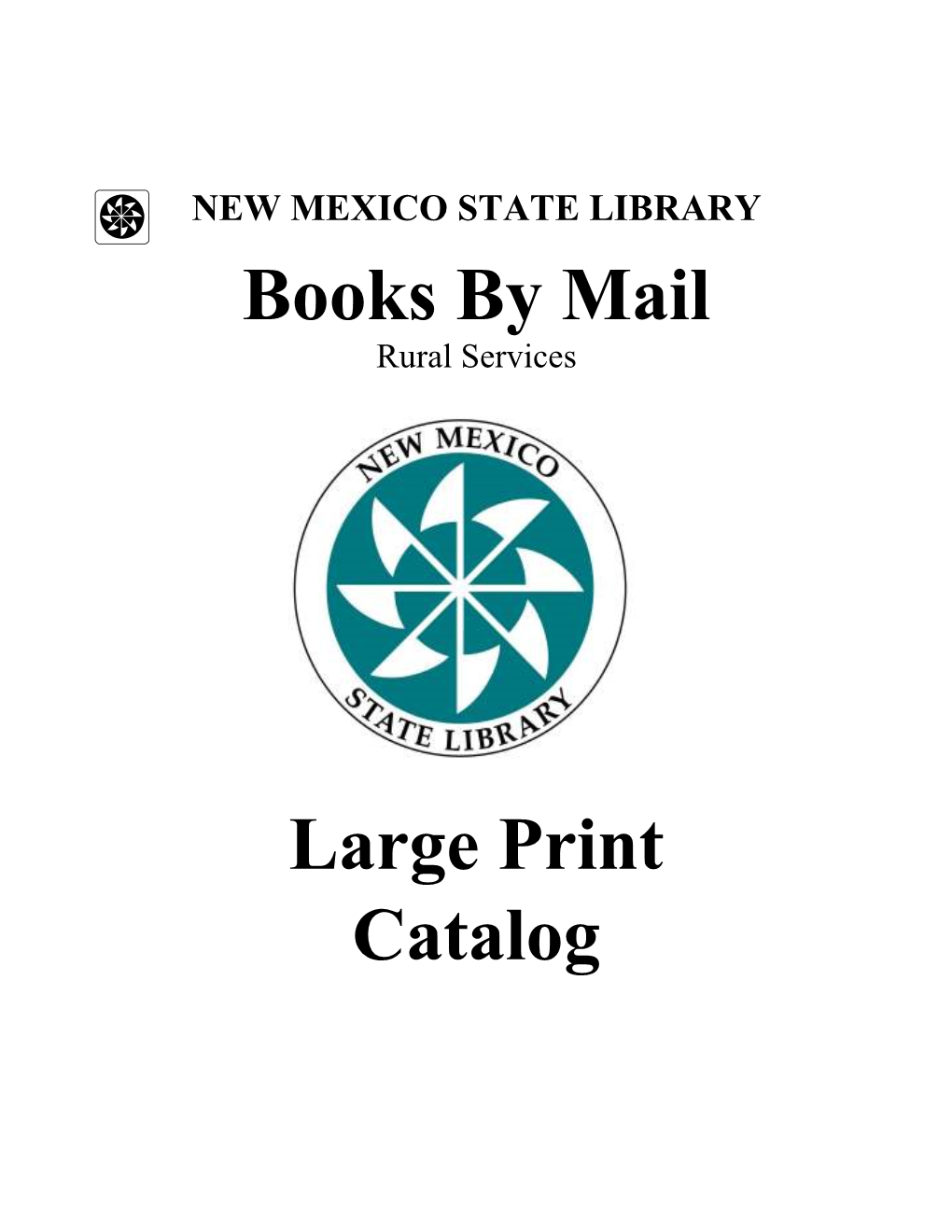 Books by Mail Large Print Catalog