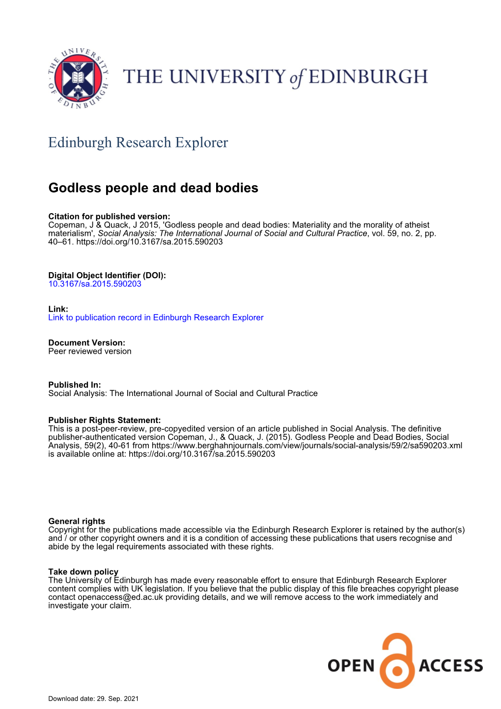 Edinburgh Research Explorer